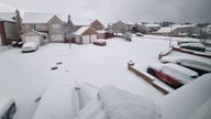 Cove in Aberdeen, Scotland on the morning of 3 January