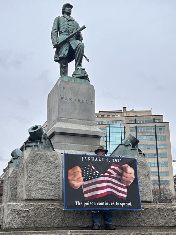 Another protester at the march on Saturday