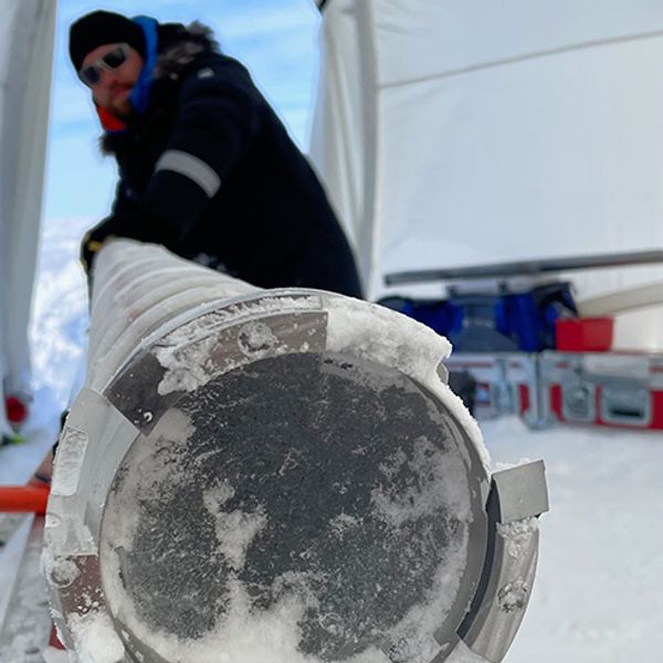 Some of the ice drilled in Greenland.
Pic: Joseph McConnell