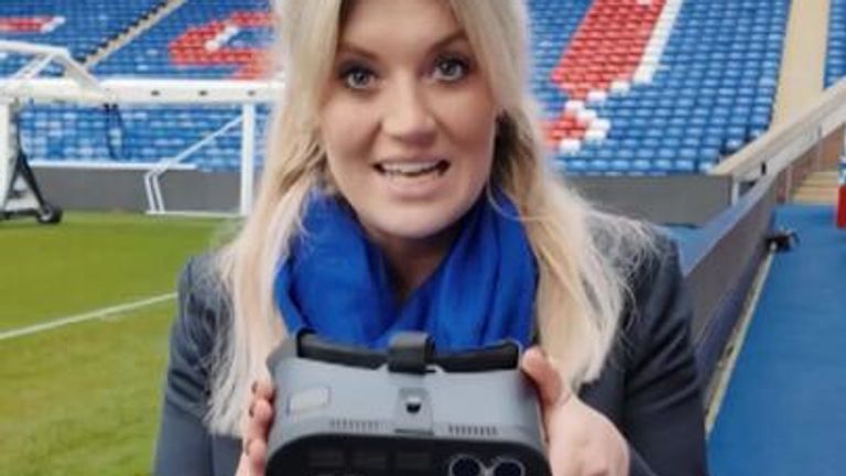 Crystal Palace has become the first football club  in the world to offer permanent technology for fans who are visually impaired. Sky&#39;s Mollie Malone explains. 