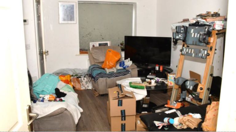 Rudakubana's home. Pic: Pic: Merseyside Police