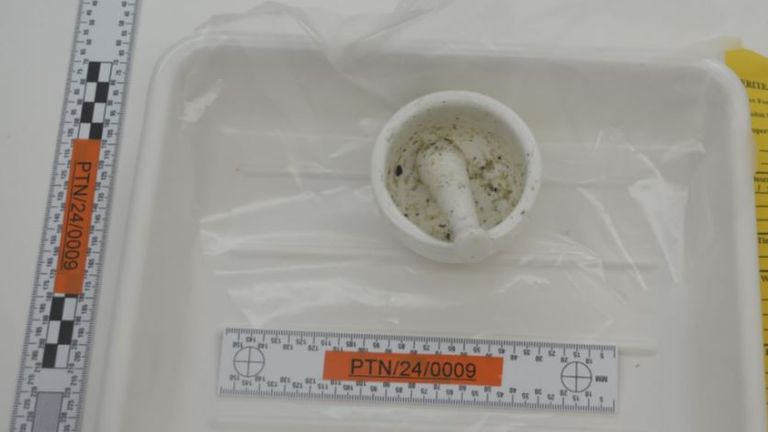 Pestle and mortar. Pic: Merseyside Police