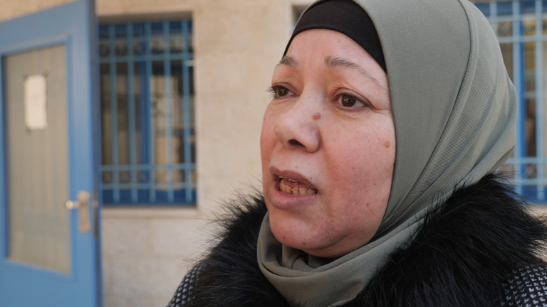 Amal, a Palestinian patient in Jerusalem