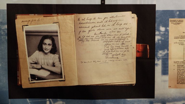 Opening of the exhibition "Anne Frank, a History for Today" at the Westerbork Remembrance Centre in Hooghalen, northeast Netherlands, Friday June 12, 2009. Anne Frank stayed in the transit camp Westerbork before Anne and her family were put onto transport to the concentration camps in Germany and Poland. (AP Photo/Bas Czerwinski)