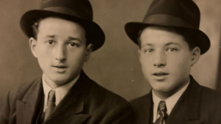 Ivor Perl and his brother Alec,  Auschwitz survivors 
