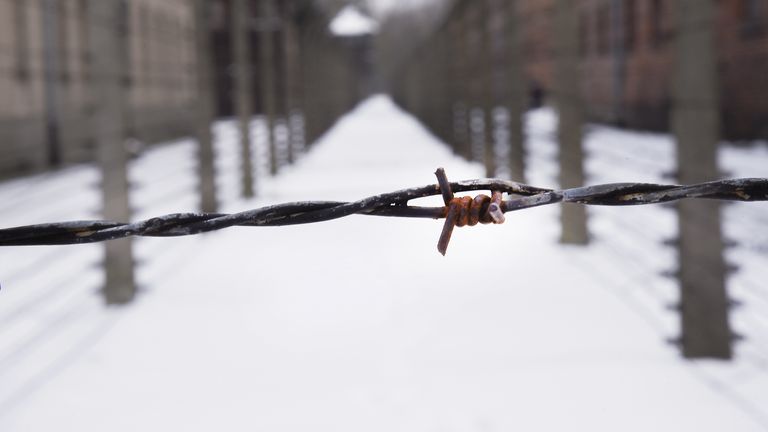 Oswiecim - Brzezinka, Auschwitz II - Birkenau concentration camp, Poland, January 17, 2024. Photo/Drahoslav Ramik (CTK via AP Images)


