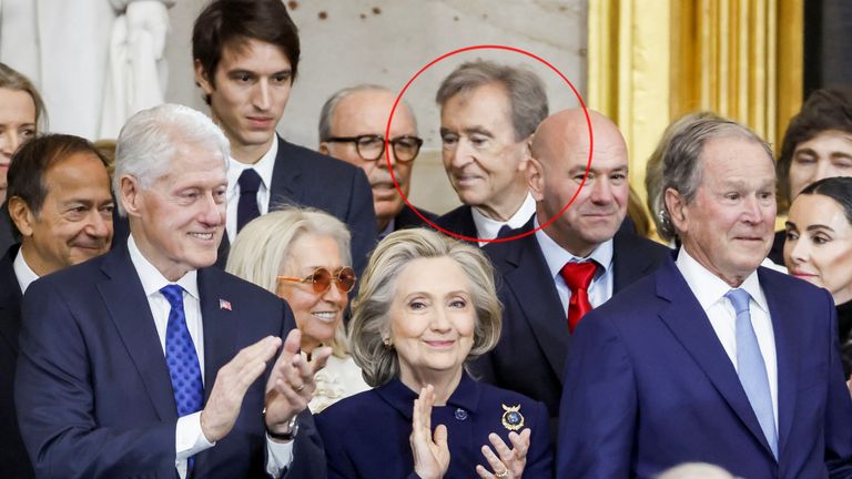 Bernard Arnault during the inauguration.
Pic: reuters