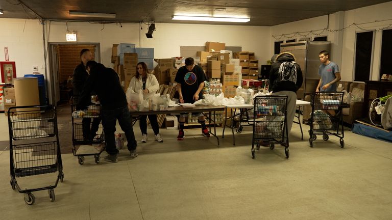 A community centre which offers support to migrants in Chicago. Still from James Matthews, who has been examining ICE (Immigration and Customs Enforcement) raids in Chicago. These stills are different from his VT