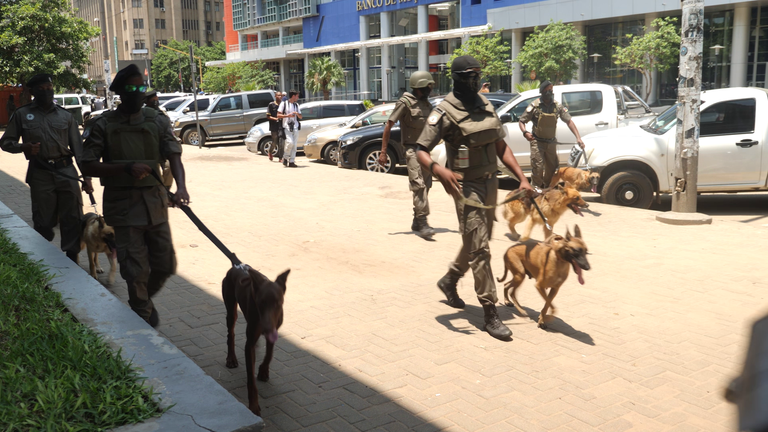 Screengrab of police cracking down on protesters, from Yousra Elbagir VT on the inauguration of Daniel Chapo as Mozambique president
FTV PKG Mozambique Elbagir 150125
