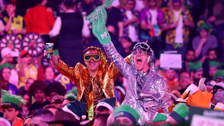 Fans were in high spirits for the big match. Pic: Reuters 