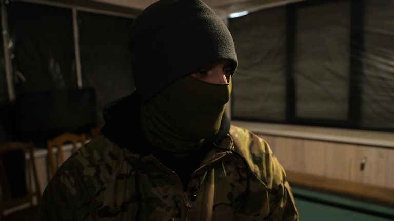 A Ukrainian commander, who goes by the codename 'Puls'