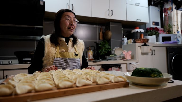  Mrs Deng, a retired factory worker in Chongqing