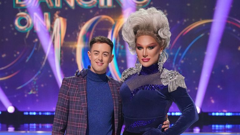 Colin Grafton and The Vivienne on Dancing On Ice 2023. Pic: PA