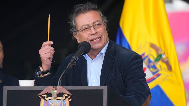 Gustavo Petro. Pic: AP