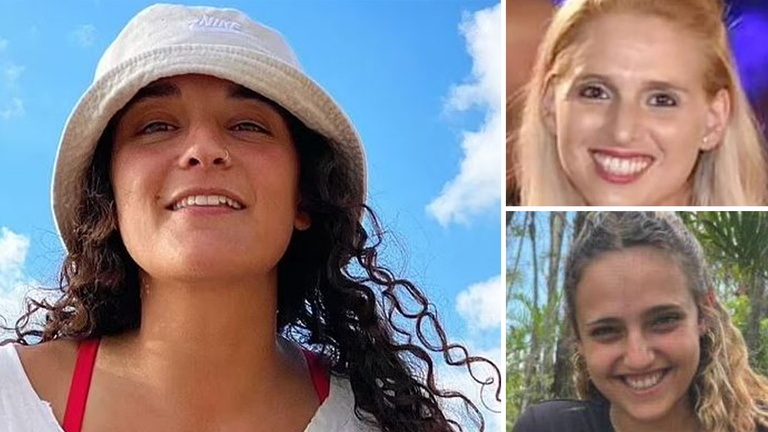 Emily Damari, 28yo British-Israeli woman; Doron Steinbrecher, 31; Romi Gonen, 24