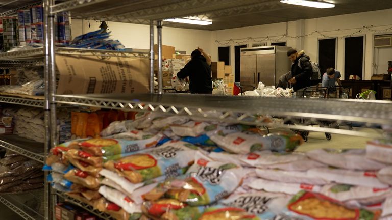 A community centre which offers support to migrants in Chicago. Still from James Matthews, who has been examining ICE (Immigration and Customs Enforcement) raids in Chicago. These stills are different from his VT