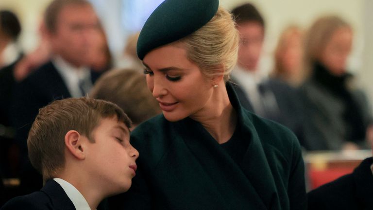 U.S. President-elect Donald Trump's daughter Ivanka Trump and her sons Jospeh and Theodore attend a service at St. John's Church on the inauguration day of his second Presidential term in Washington, U.S. January 20, 2025. REUTERS/Carlos Barria