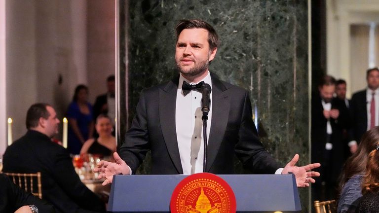 JD Vance is preparing to be sworn in as vice president. Pic: AP