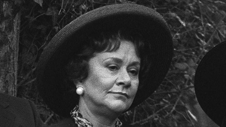 Actress Joan Plowright after the funeral of her husband Lord Olivier in 1989.
File pic: PA