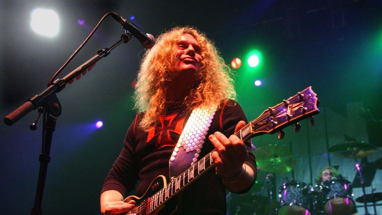 John Sykes playing the UK tour of Thin Lizzy live in 2005. Pic: PA