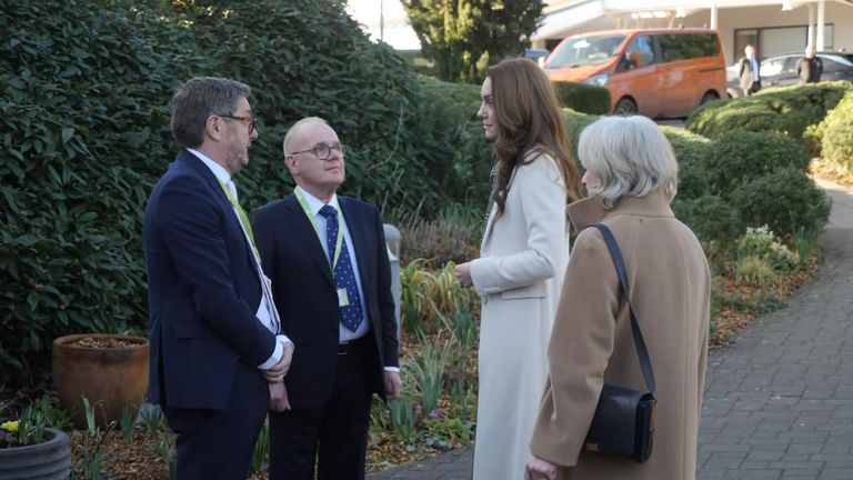 Kate visits children’s hospice as she is named patron, following in Diana’s footsteps | UK News