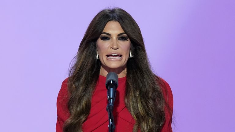 Kimberly Guilfoyle speaks during the Republican National Convention, July 17, 2024, in Milwaukee. (AP Photo/J. Scott Applewhite)