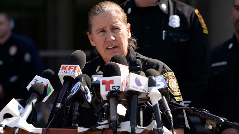 Los Angeles Fire Department Chief Kristin Crowley. File pic: AP