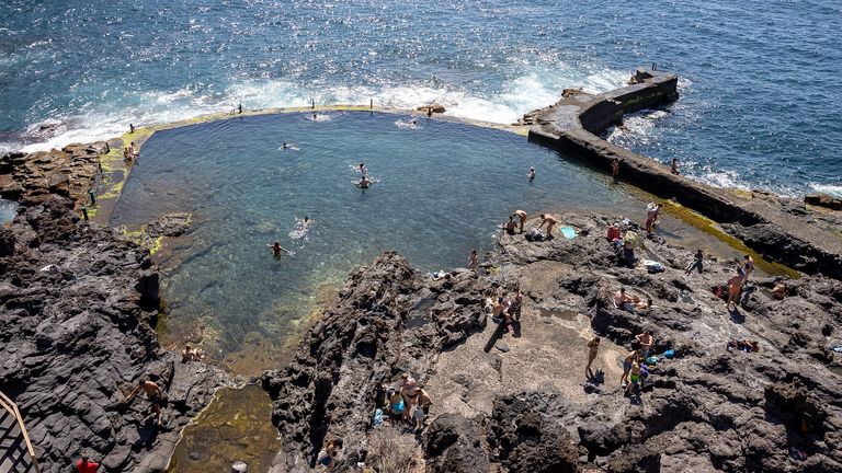 Los Gigantes natural swimming pool. File pic: Wikimedia Commons