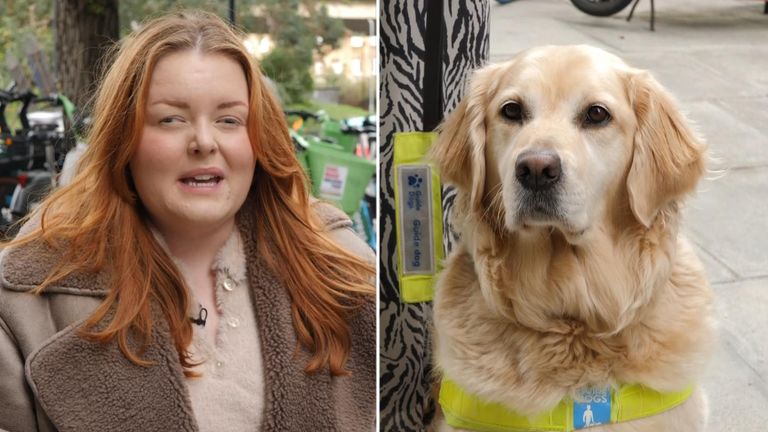 Blind content creator Lucy Edwards has posted about the stress of navigating poorly parked E-bikes with her dog, Miss Molly