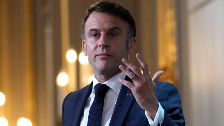 France's Emmanuel Macron also criticised Mr Musk's interventions. Pic: Reuters