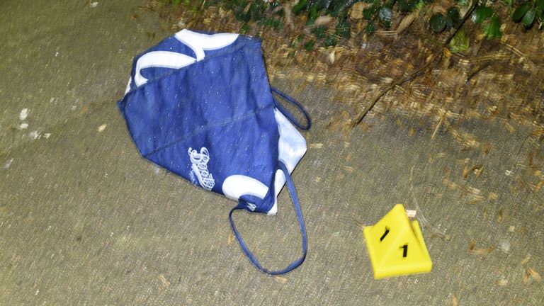 The Boots bag in which Baby Elsa was found abandoned by a dog walker in Newham on 18 January 2024. Pic: Met Police/PA 