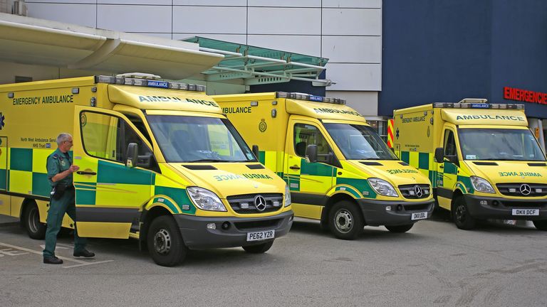 Accident & Emergency entrance at the Royal Liverpool University Hospital, Liverpool. File pic: PA