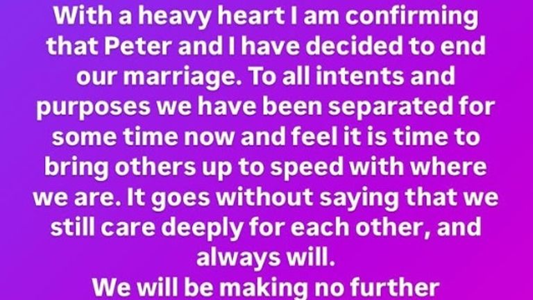 Nicola Sturgeon anuncia o fim do seu casamento no Instagram