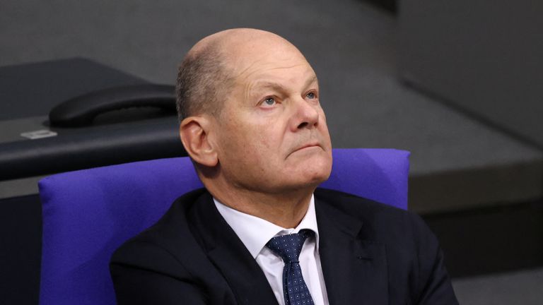 German Chancellor Olaf Scholz said his party would vote against the proposal. Pic: Reuters