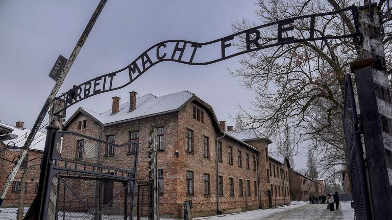 Oswiecim - Brzezinka, Auschwitz II - Birkenau concentration camp, Poland, January 17, 2024. Photo/Drahoslav Ramik (CTK via AP Images)


