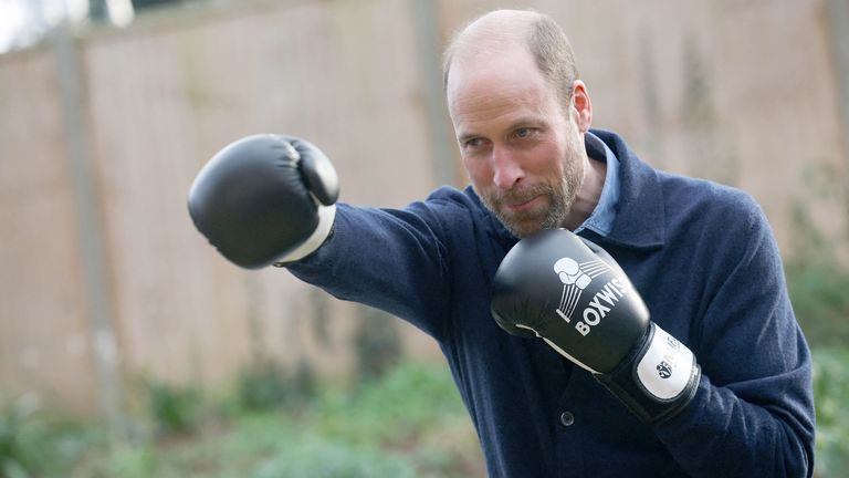 Prince William visits Centrepoint.
Pic: Reuters