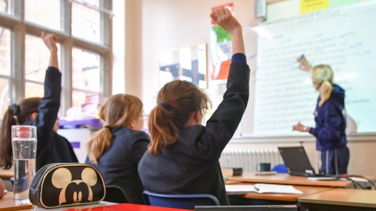 File photo dated 12/09/18 of a teacher and students in a classroom. State schools in England could face "very tight" budgets as rising costs are likely to outstrip the growth in school funding, a report has estimated. School costs could rise by around 3.6% in 2025/26 if the pay review body follows the Government's recommendation for a 2.8% pay award for teachers in 2025, according to the Institute for Fiscal Studies (IFS). Issue date: Wednesday January 8, 2025.