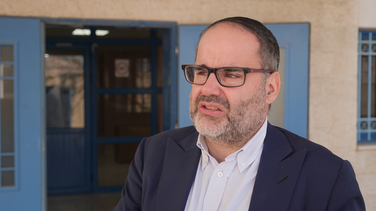 UNRWA's Director of West Bank Operations Roland Friedrich