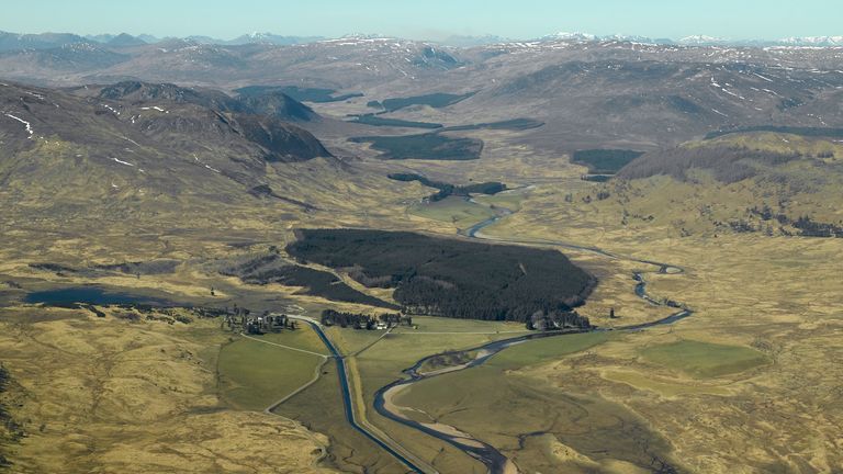 General Wade’s Military Road from Dalwhinnie to Fort Augustus. Pic: Crown Copyright/HES