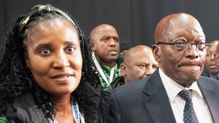 Duduzile Zuma-Sambudla: Ex-South African president Jacob Zuma's daughter faces terrorism charges | World News | Sky News