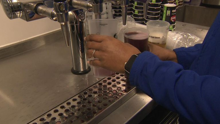 A new pilot to test booze at stadiums. VT Rob Harris