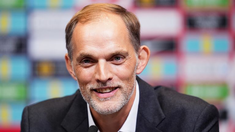 Newly appointed England head coach Thomas Tuchel during a press conference at Wembley Stadium, London. Picture date: Wednesday October 16, 2024.