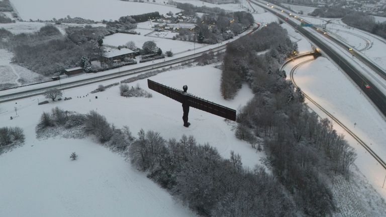 Uk Weather Latest: Commuters Face Disruption On First Day Back To Work 