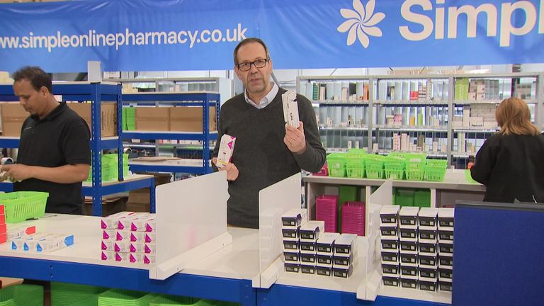 Sky's Thomas Moore reports from a weight loss drugs distribution hub where they have supplied 200,000 patients with Wegovy - a medicine growing in popularity.