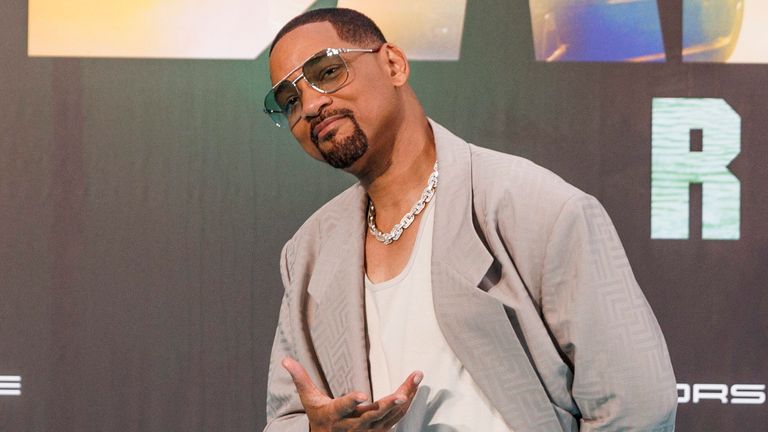 Will Smith at the European premiere of Bad Boys: Ride Or Die in 2024. Pic: Carsten Koall/picture-alliance/dpa/AP