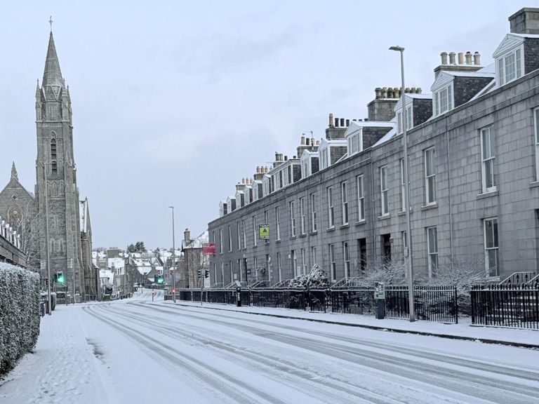 A snowy Aberdeen. Pic: Phionna McInnes