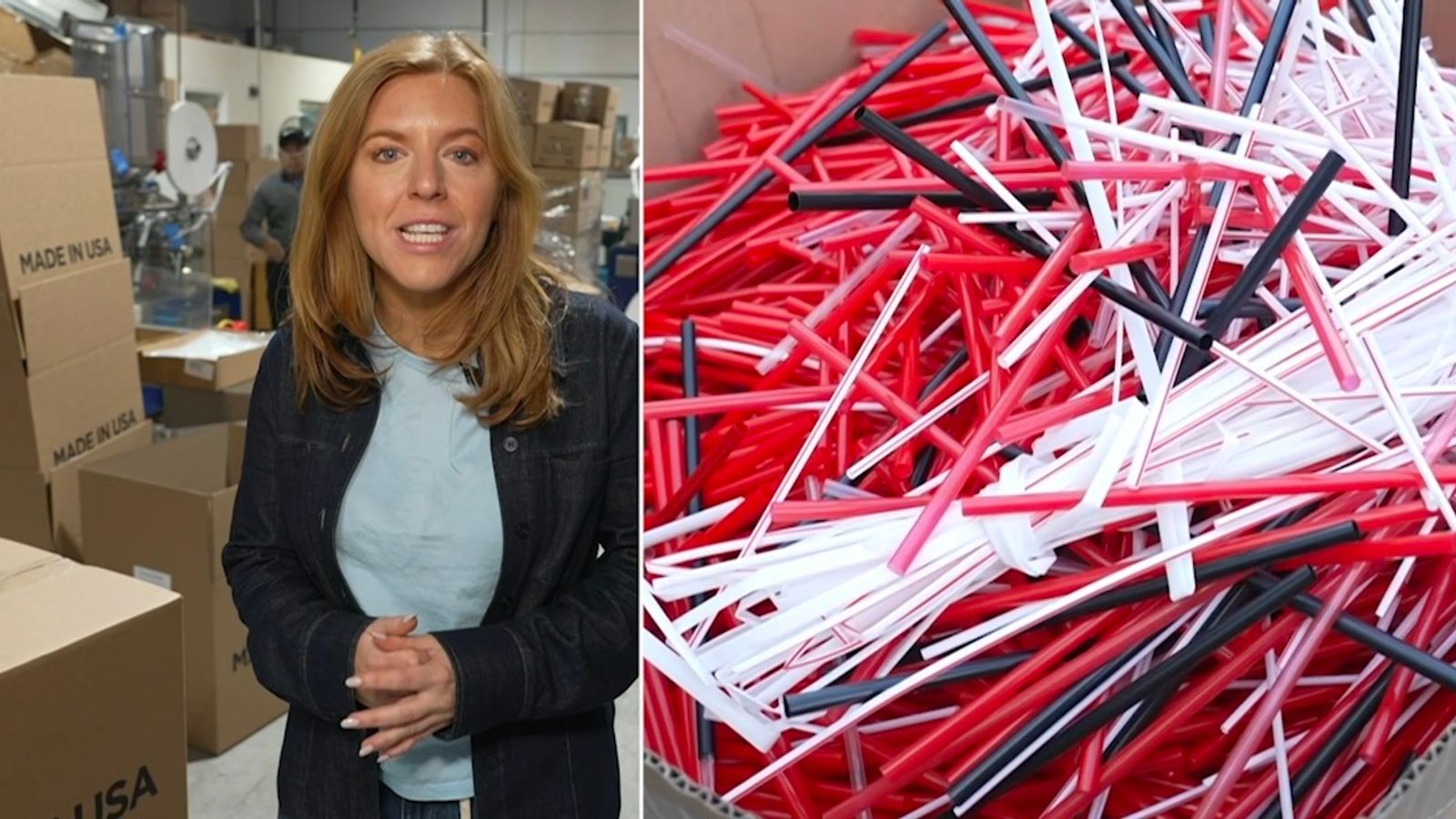 Inside US plastic straw factory | News UK Video News | Sky News