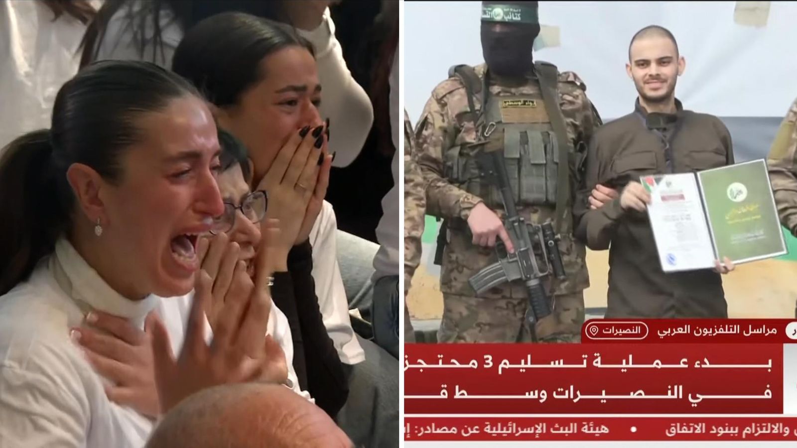 Families in tears as latest Israeli hostages released | World News ...