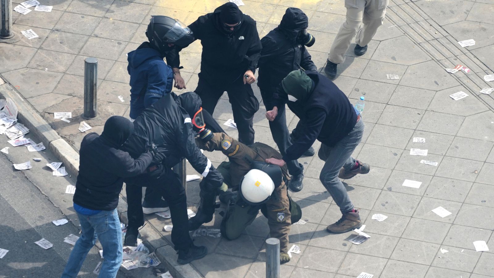 Athens protest: Greek anger at lack of change boils over, two years after country’s worst rail disaster