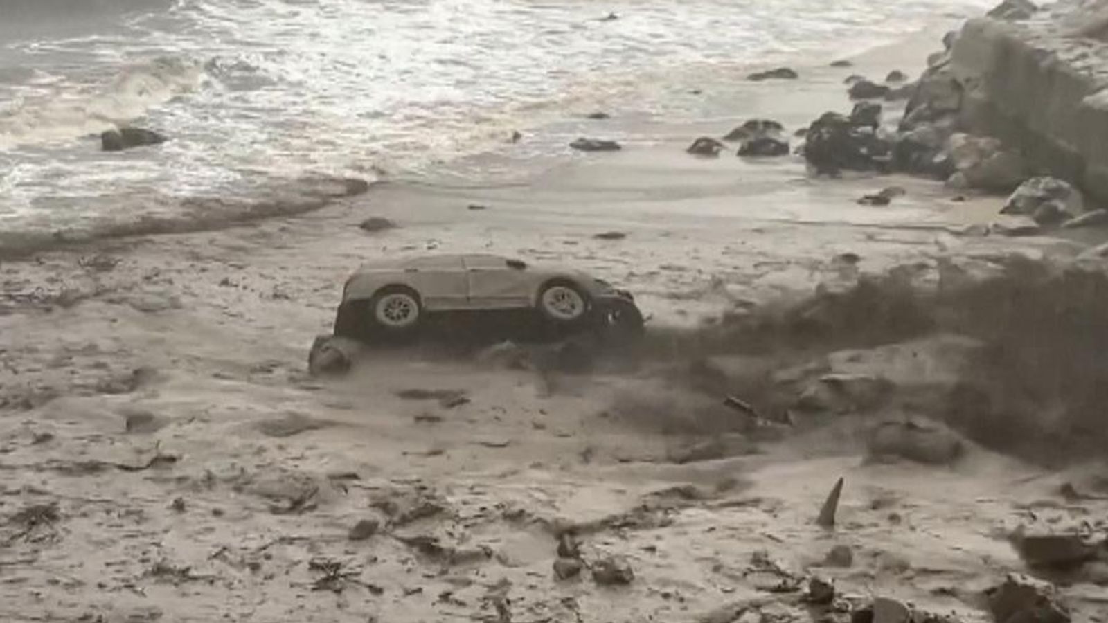 Vehicles swept away in Los Angeles floods US News Sky News